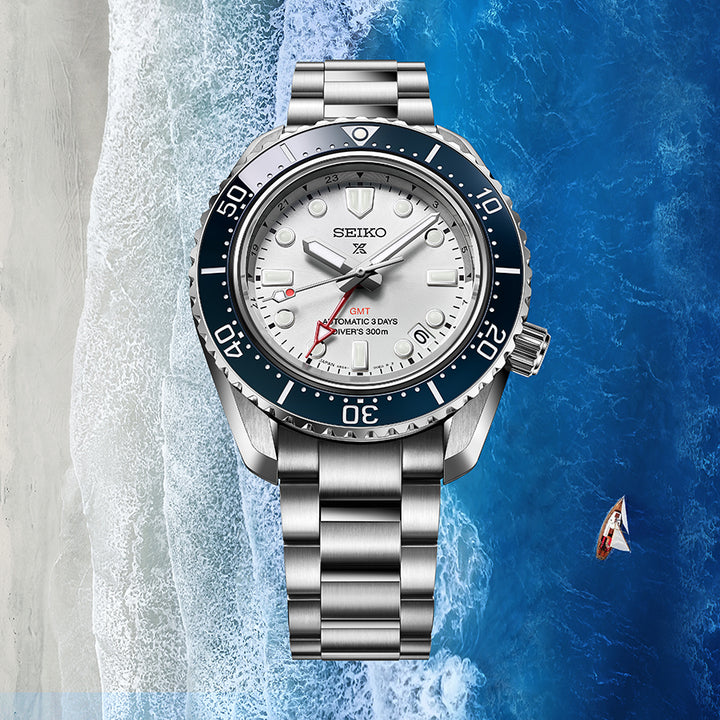 セイコー プロスペックス メカニカルダイバーズ 1968 ヘリテージ GMT SBEJ029 メンズ 機械式 ホワイトダイヤル