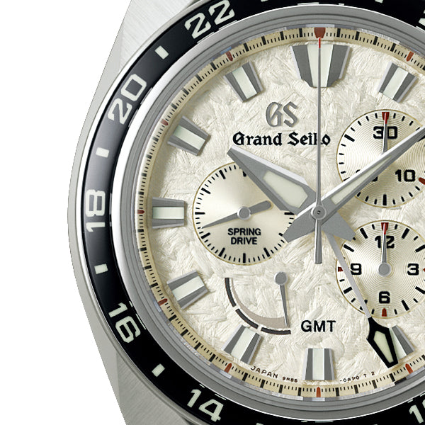 グランドセイコー マスターショップ専用モデル スプリングドライブ クロノグラフ GMT SBGC253 メンズ 腕時計 シャイニーホワイトダイヤル ブライトチタン