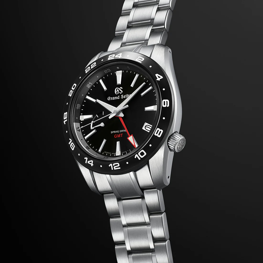 グランドセイコー 9R スプリングドライブ GMT SBGE253 メンズ ブラック