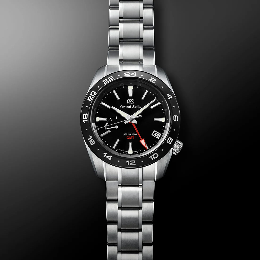 グランドセイコー 9R スプリングドライブ GMT SBGE253 メンズ ブラック