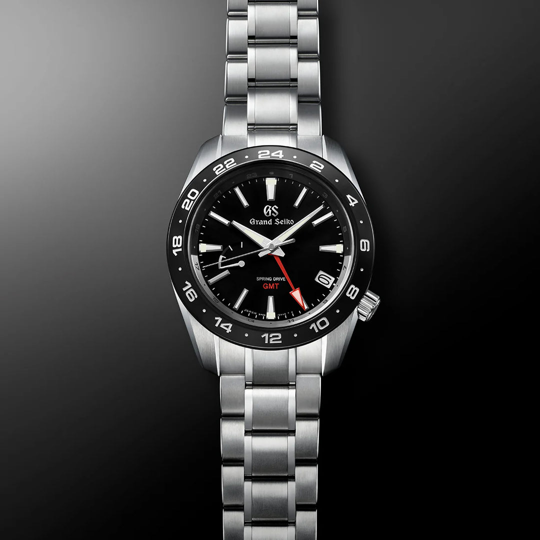 グランドセイコー 9R スプリングドライブ GMT SBGE253 メンズ ブラック セラミックス メタルベルト スクリューバック 9R66