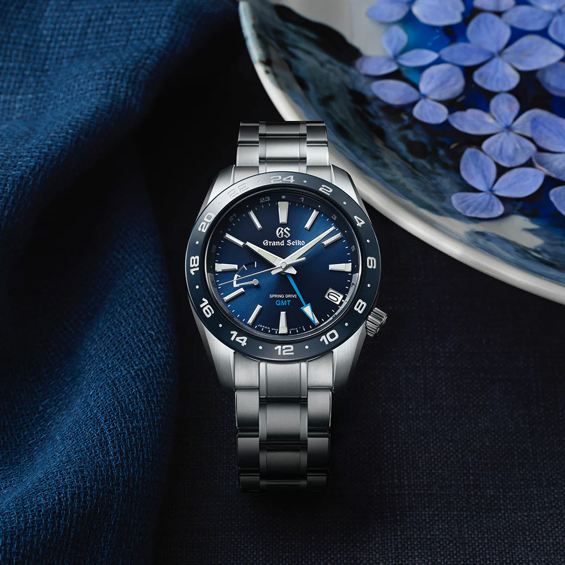 グランドセイコー 9R スプリングドライブ GMT SBGE255 メンズ ブルー