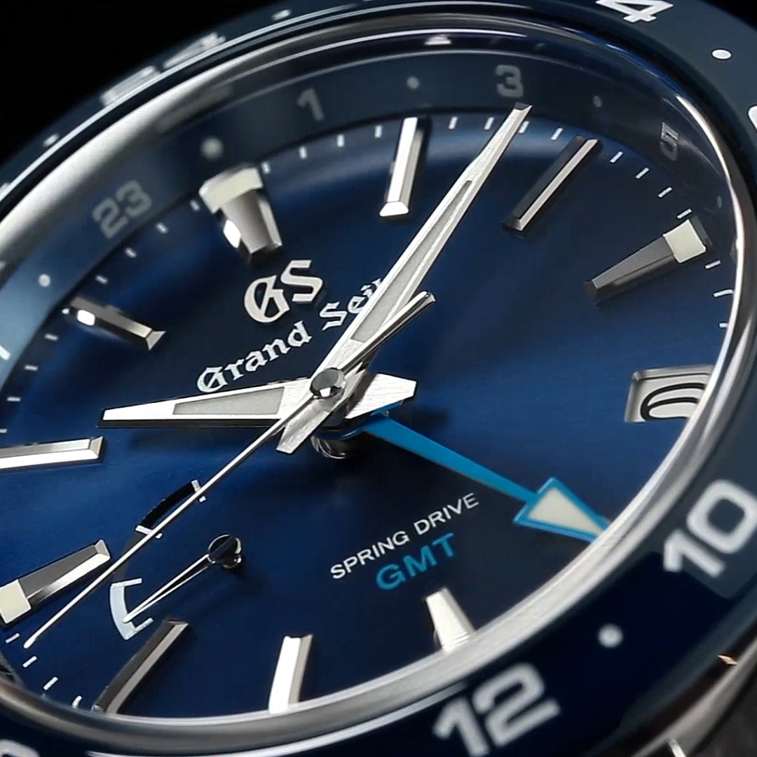 グランドセイコー 9R スプリングドライブ GMT SBGE255 メンズ ブルー セラミックス メタルベルト スクリューバック 9R66