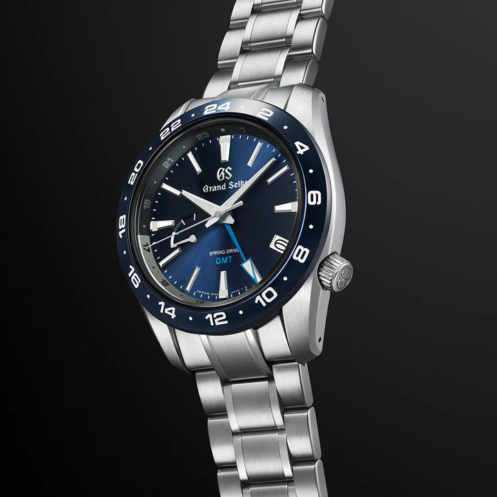 グランドセイコー 9R スプリングドライブ GMT SBGE255 メンズ ブルー セラミックス メタルベルト スクリューバック 9R66