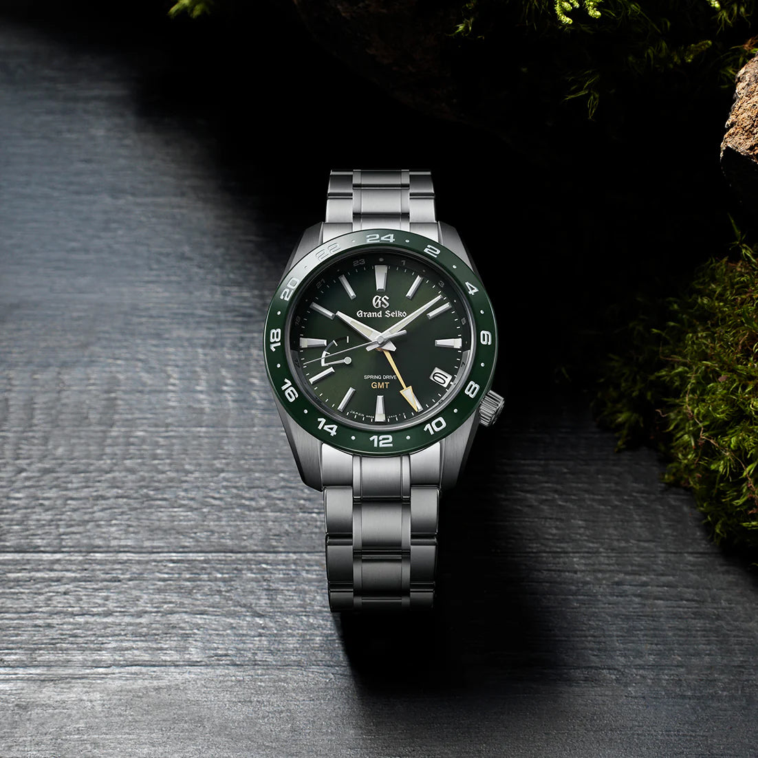 グランドセイコー 9R スプリングドライブ GMT SBGE257 メンズ グリーン