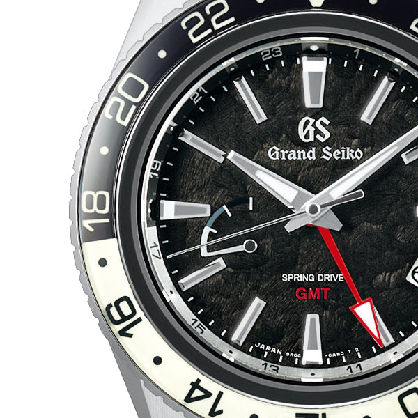グランドセイコー マスターショップ専用モデル スプリングドライブ GMT 穂高連峰 SBGE277 メンズ 腕時計 ブラックダイヤル