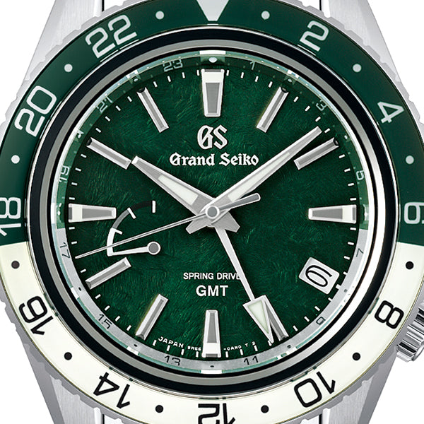 グランドセイコー マスターショップ専用モデル スプリングドライブ GMT 穂高連峰 SBGE295 メンズ 腕時計 グリーンダイヤル