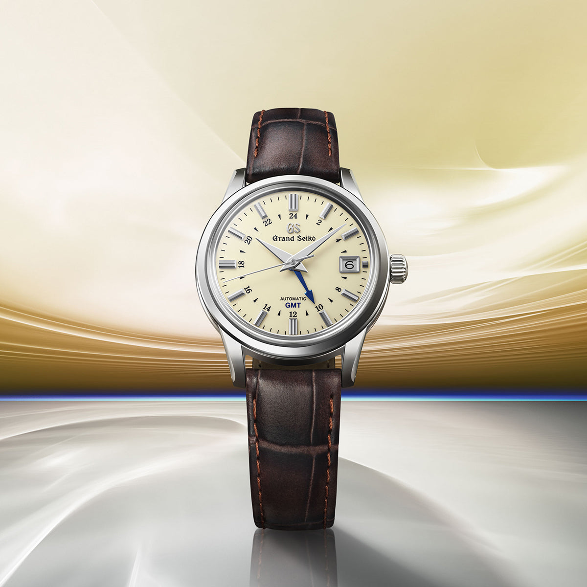 グランドセイコー メカニカル 9S GMT メンズ SBGM221 アイボリー 革