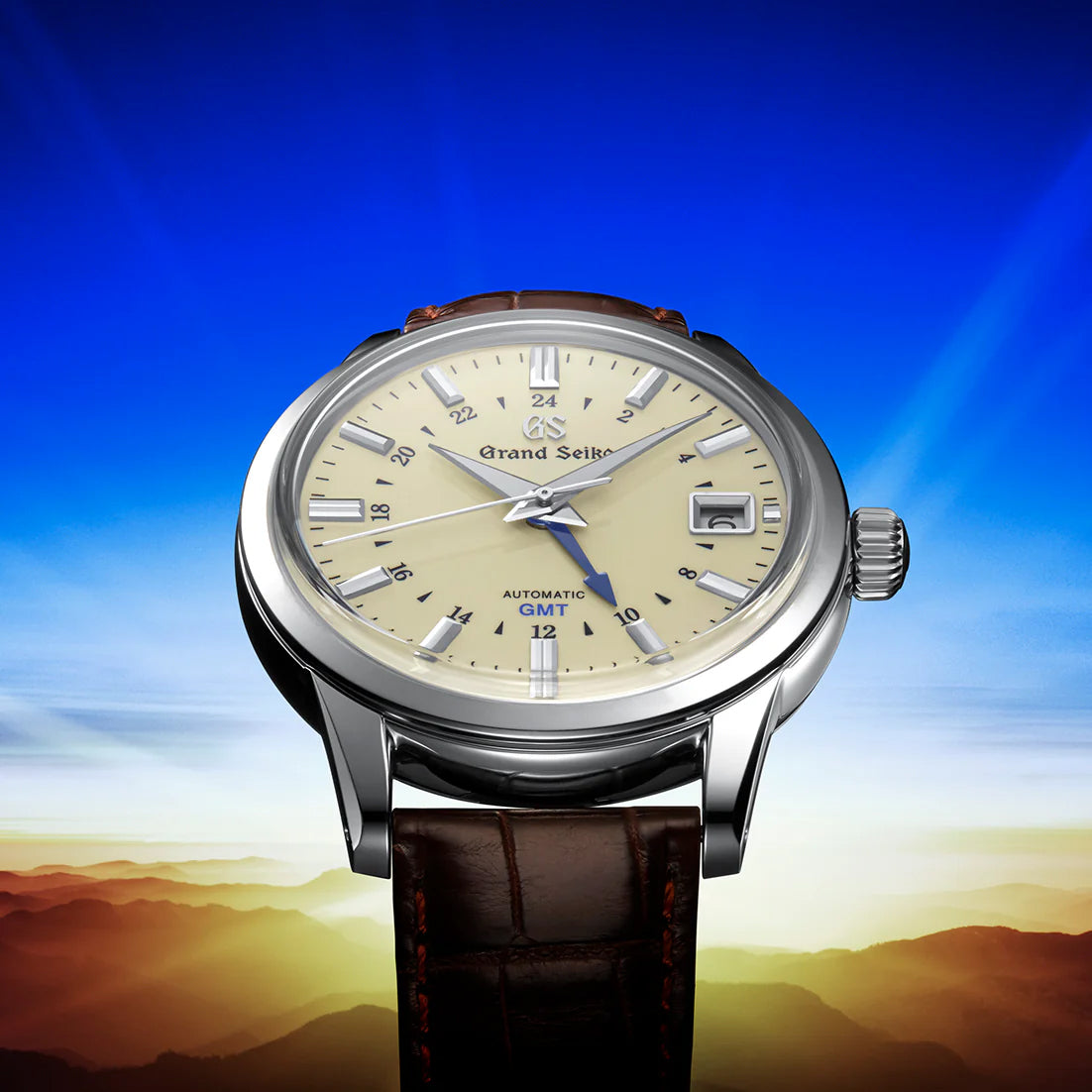 グランドセイコー メカニカル 9S GMT メンズ SBGM221 アイボリー 革