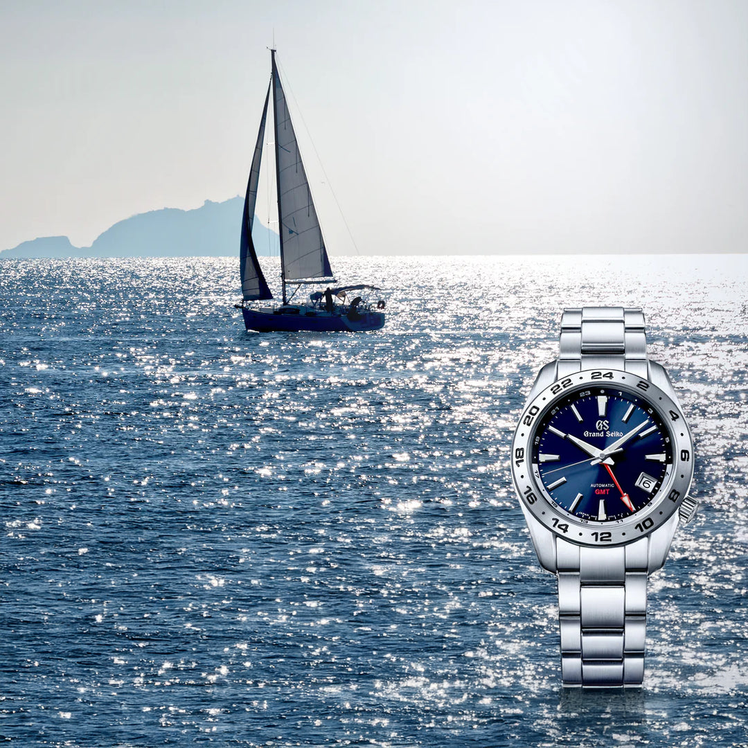 グランドセイコー 9S メカニカル GMT SBGM245 メンズ 自動巻き 機械式 ブルー 9S66 大海原