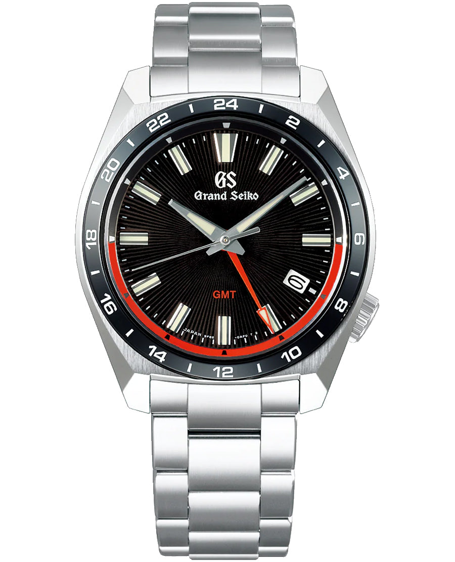 グランドセイコー 9Fクオーツ GMT メンズ SBGN013 ブラック メタル