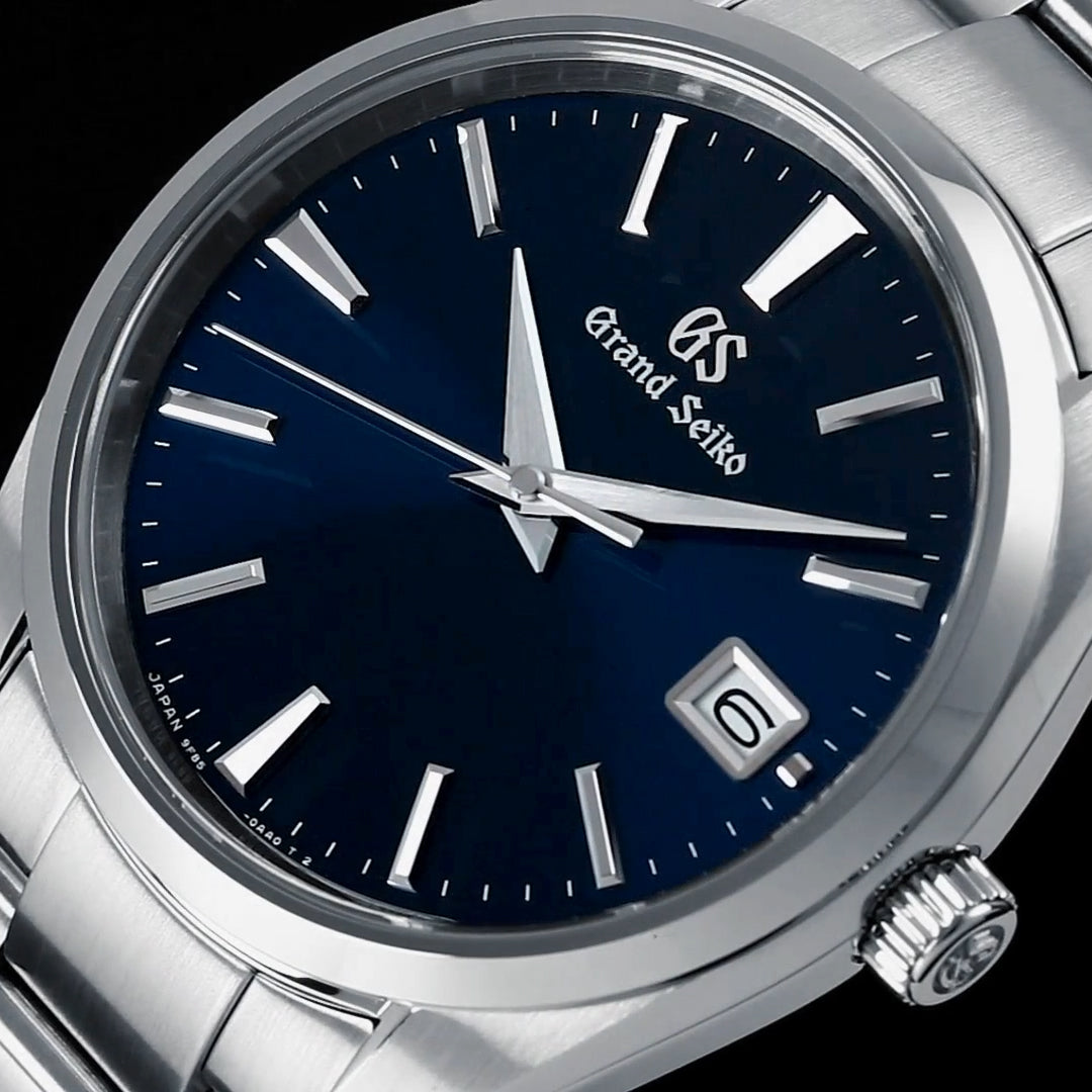 グランドセイコー クオーツ 9F メンズ SBGP013 ネイビー メタルベルト スクリューバック 時差修正機能 9F85