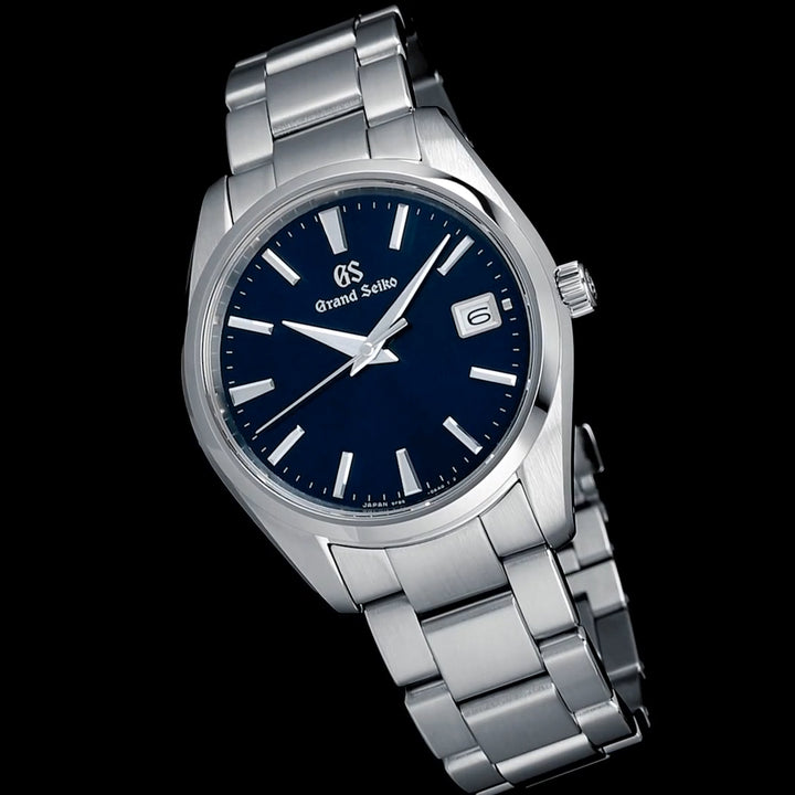 グランドセイコー クオーツ 9F メンズ SBGP013 ネイビー メタルベルト スクリューバック 時差修正機能 9F85
