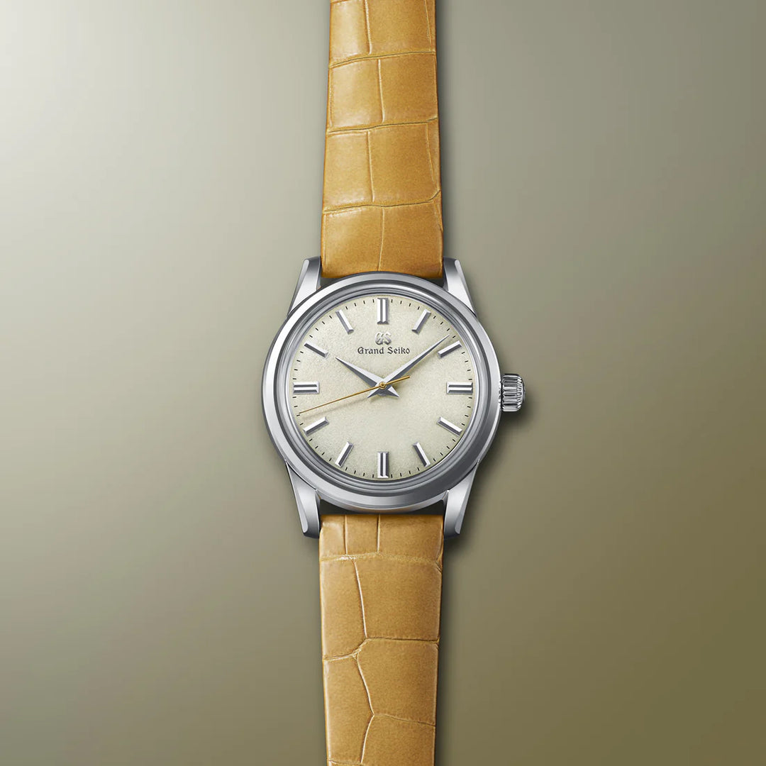 グランドセイコー メカニカル 9S 手巻き 晩冬 SBGW281 メンズ 腕時計 クロコダイル 革ベルト シャンパンゴールド 9S64 雪景色