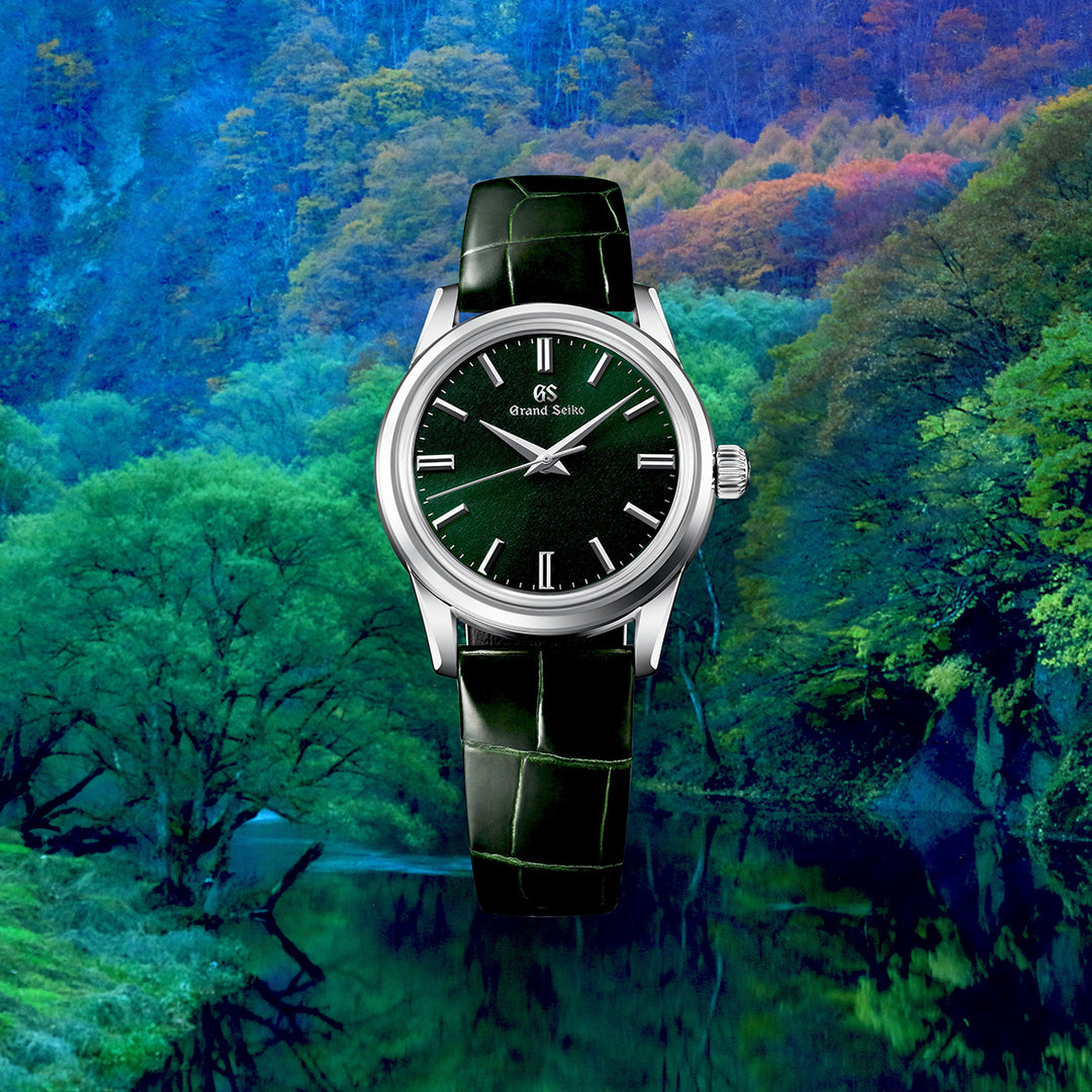 グランドセイコー メカニカル 9S 手巻き 杪夏 SBGW285 メンズ クロコダイル 革ベルト グリーン 9S64