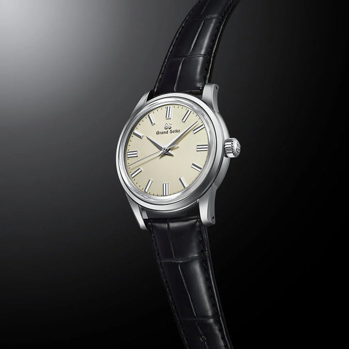 グランドセイコー メカニカル 9S 手巻き SBGW301 メンズ アイボリーダイヤル ブラック 革ベルト 9S64