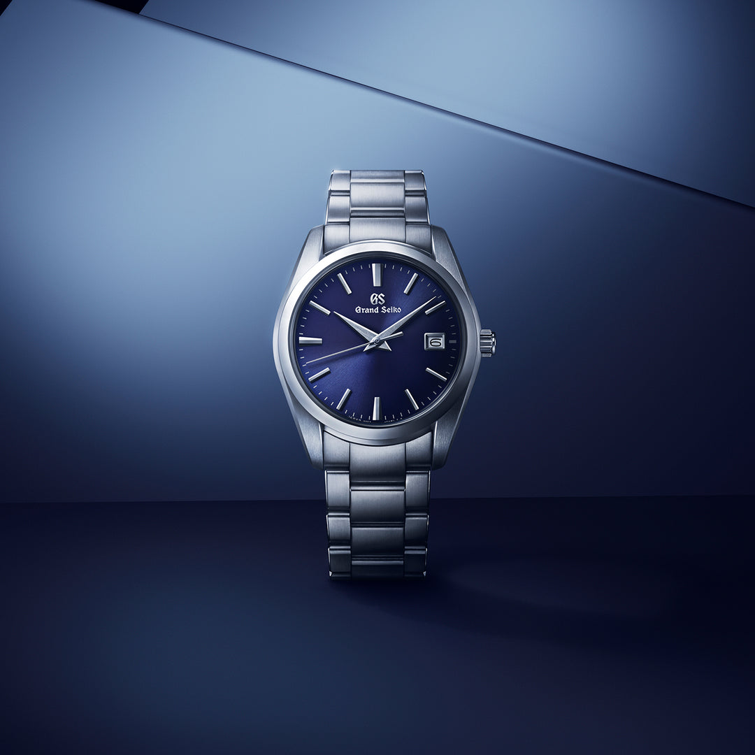 グランドセイコー クオーツ 9F メンズ SBGX265 ネイビー メタルベルト カレンダー スクリューバック