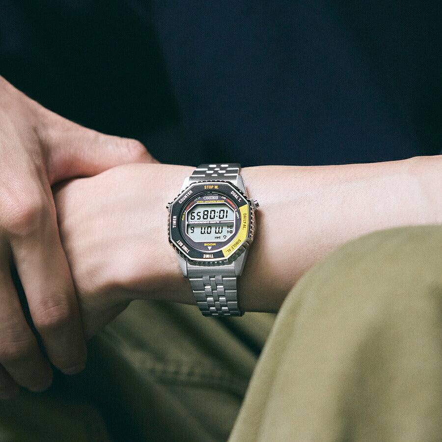 セイコー セレクション Sシリーズ A829 ロトコール 復刻モデル アストロノート SBJG017 メンズ クオーツ 電池式 デジタル ブラック イエロー