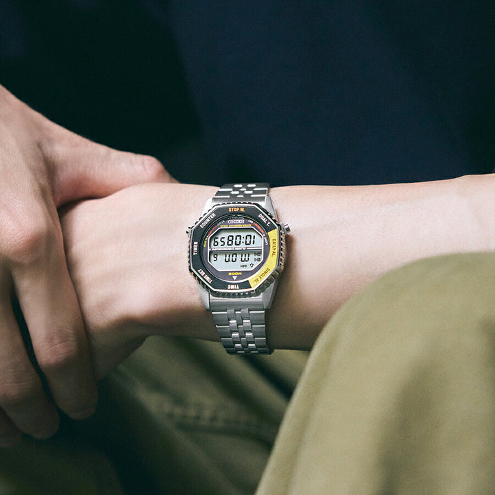 セイコー セレクション Sシリーズ A829 ロトコール 復刻モデル アストロノート SBJG017 メンズ クオーツ 電池式 デジタル ブラック イエロー