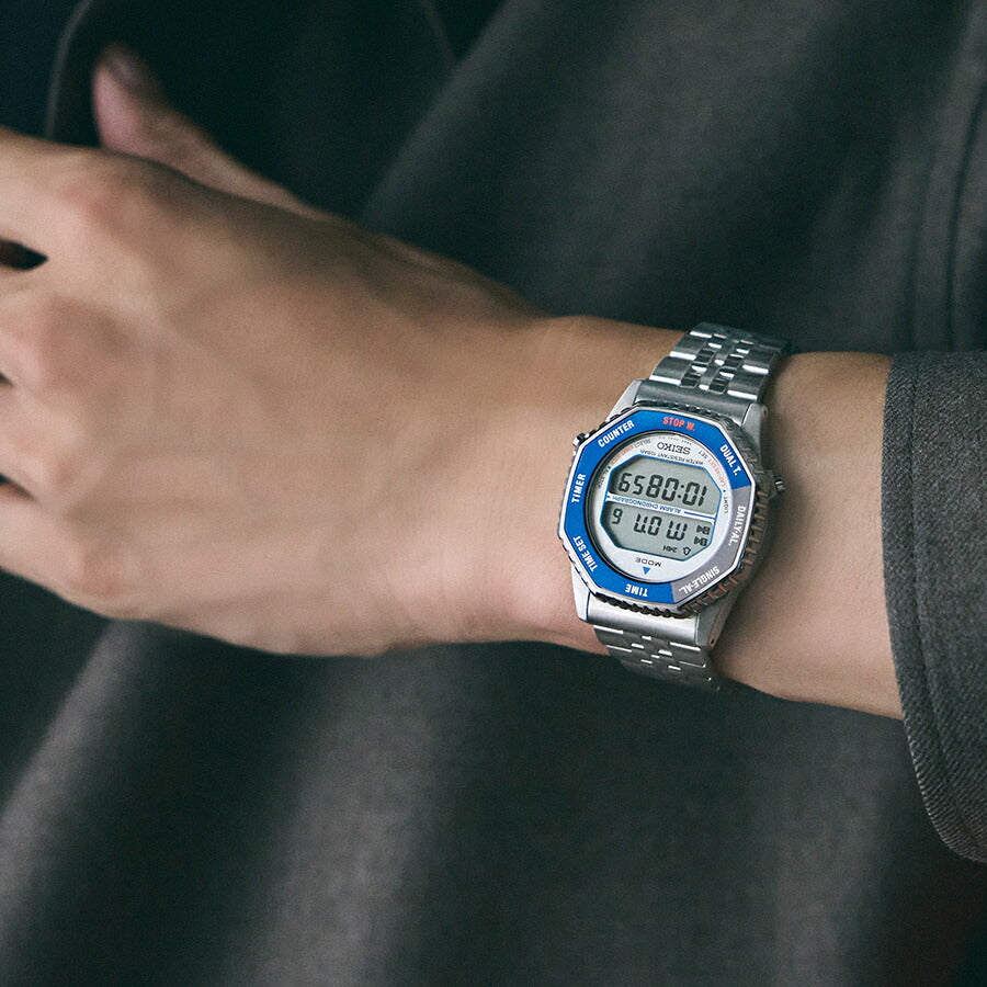 セイコー セレクション Sシリーズ A829 ロトコール 復刻モデル アストロノート SBJG021 メンズ クオーツ 電池式 デジタル ブルー