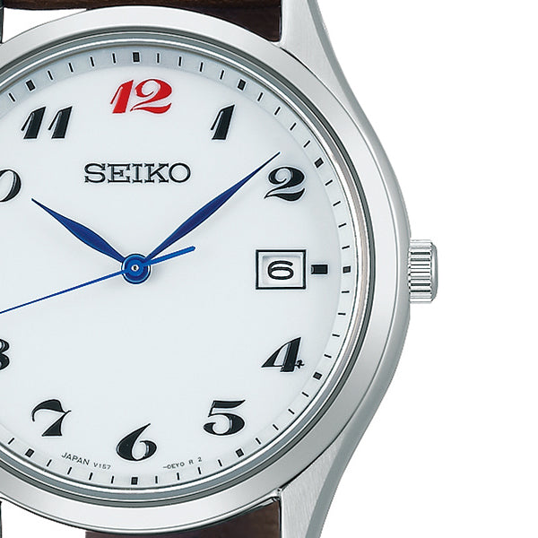 セイコー セレクション ペアソーラー セイコー腕時計110周年記念 限定モデル SBPX149 メンズ ソーラー 革ベルト ローレルオマージュ