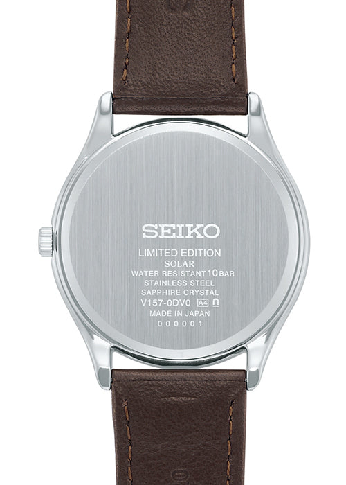 セイコー セレクション ペアソーラー セイコー腕時計110周年記念 限定モデル SBPX149 メンズ ソーラー 革ベルト ローレルオマージュ