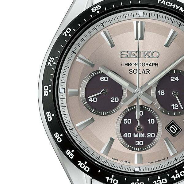 セイコー セレクション Sシリーズ SBPY181 メンズ ソーラー クロノグラフ グレーダイヤル