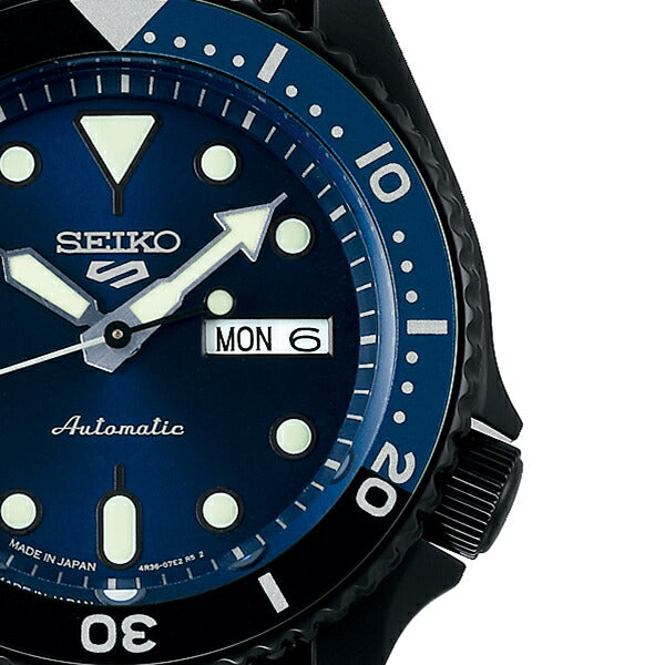 セイコー 5スポーツ ストリート 流通限定 SBSA099 メンズ メカニカル 自動巻き ナイロン ブラック 日本製 【ショップ専売】
