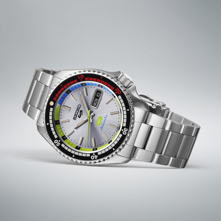 Seiko 5 Sports HUF コラボ SBSA279 自動巻き 極美品 セイコー 5スポーツ SKXシリーズ HUF コラボレーション限定