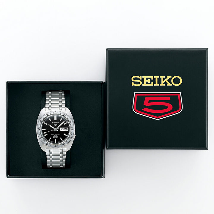 セイコー 5スポーツ ヘリテージデザイン 復刻限定モデル SBSA313 メンズ 自動巻 ブラックダイヤル ツートーンデイデイト 日本製