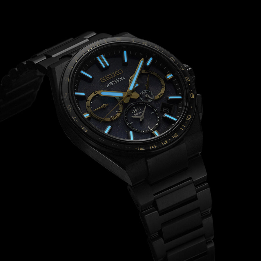 セイコー アストロン ネクスター 2024 限定モデル スターリースカイ SBXC145 メンズ 腕時計 ソーラー GPS衛星電波 ブルーダイヤル ブラック