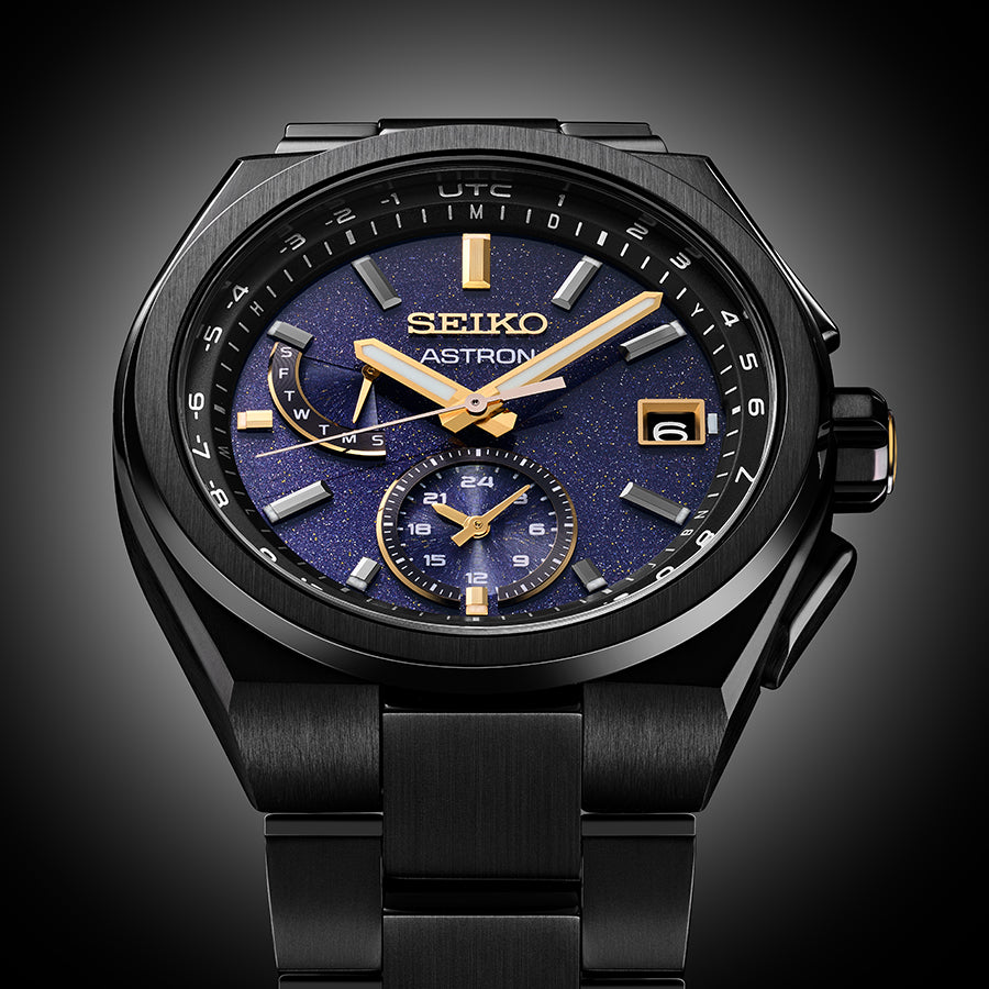 セイコー アストロン ネクスター 2024 限定モデル スターリースカイ SBXY071 メンズ 腕時計 ソーラー 電波 ブルーダイヤル ブラック 日本製