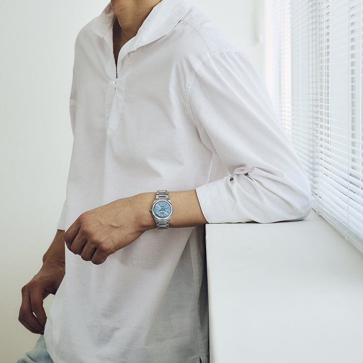 セイコー アストロン ネクスター コンパクトサイズ SBXY103 メンズ ソーラー 電波 チタン ミントブルーダイヤル