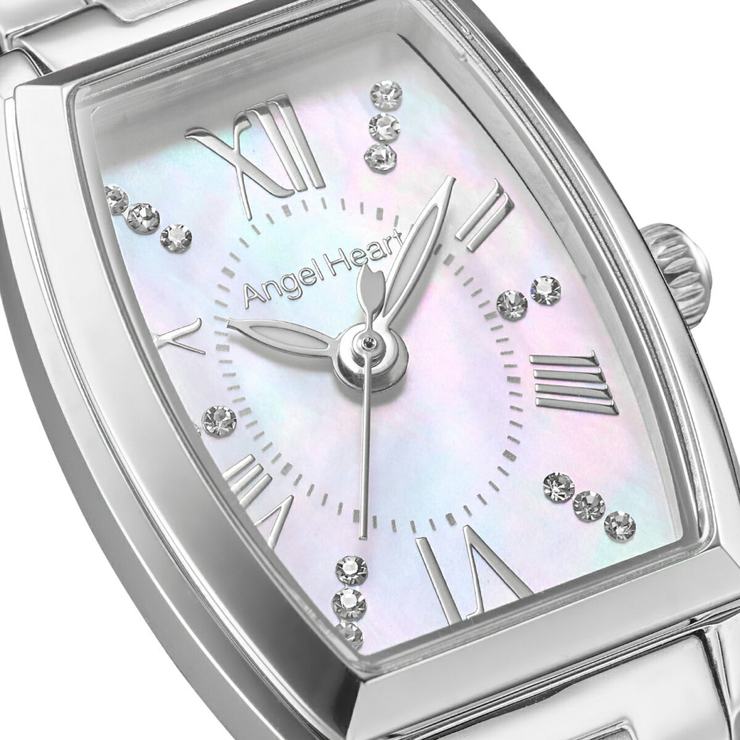 エンジェルハート サクラタイム 日本製モデル SKR19SS-J レディース 腕時計 ソーラー トノー ホワイトパールダイヤル シルバー メタルバンド