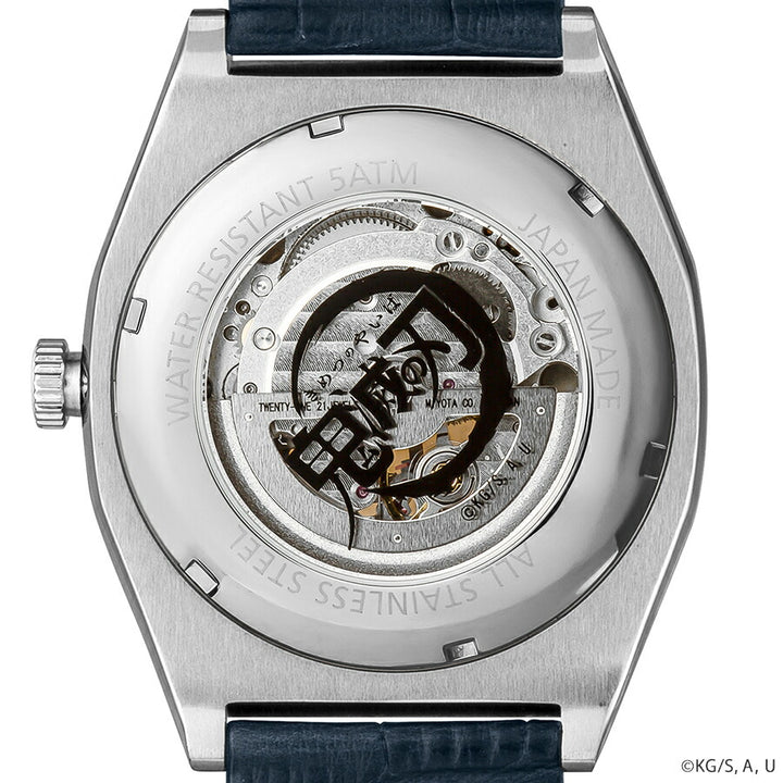 ギャラック S-MEISTER 鬼滅の刃 コラボレーションモデル 時透無一郎 SMS-41-KY-TM メンズ 機械式 自動巻き オープンハート 革ベルト ネイビー グッズ