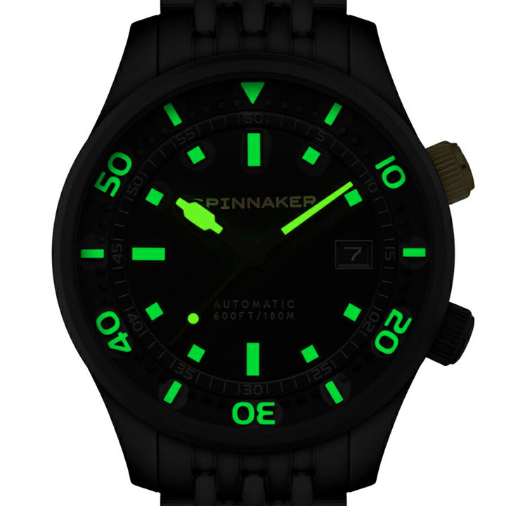 スピニカー ブラッドナー ブラック&ゴールド コレクション SP-5062-44 メンズ 機械式 自動巻き