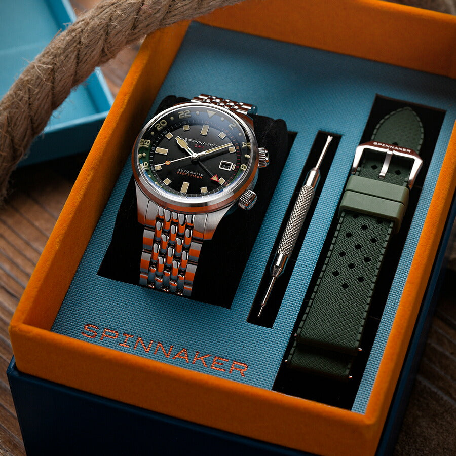 スピニカー ブラッドナー GMT オートマチック SP-5121-44 メンズ