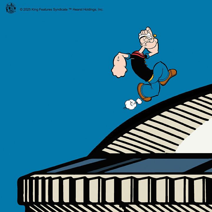 スピニカー チャレンジャー ポパイ コラボレーション 限定モデル アンカーアームズ SP-5163-02 メンズ メカニカル 自動巻 蓄光 ブルー 樹脂バンド