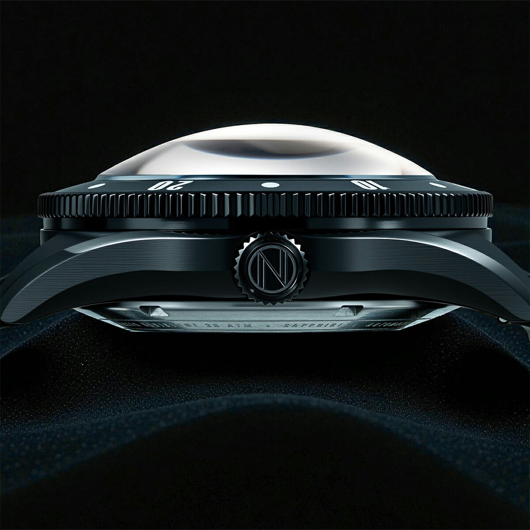 スピニカー チャレンジャー ポパイ コラボレーション 限定モデル アンカーアームズ SP-5163-03 メンズ メカニカル 自動巻 蓄光 ブラック 樹脂バンド