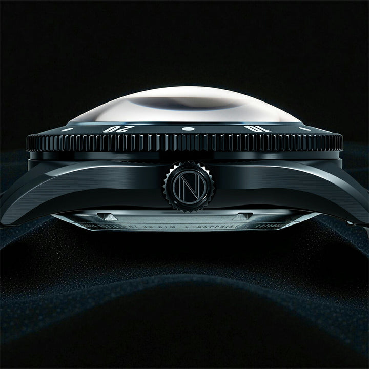 スピニカー チャレンジャー ポパイ コラボレーション 限定モデル アンカーアームズ SP-5163-03 メンズ メカニカル 自動巻 蓄光 ブラック 樹脂バンド