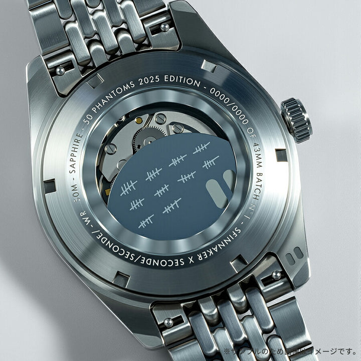 スピニカー フルース セコンドセコンド コラボレーション 限定モデル 50ファントムズ SP-5170-11B メンズ 機械式 自動巻き シルバー