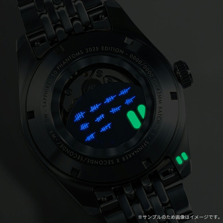 スピニカー フルース セコンドセコンド コラボレーション 限定モデル 50ファントムズ SP-5170-11B メンズ 機械式 自動巻き シルバー