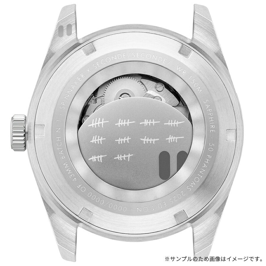 スピニカー フルース セコンドセコンド コラボレーション 限定モデル 50ファントムズ SP-5170-11B メンズ 機械式 自動巻き シルバー