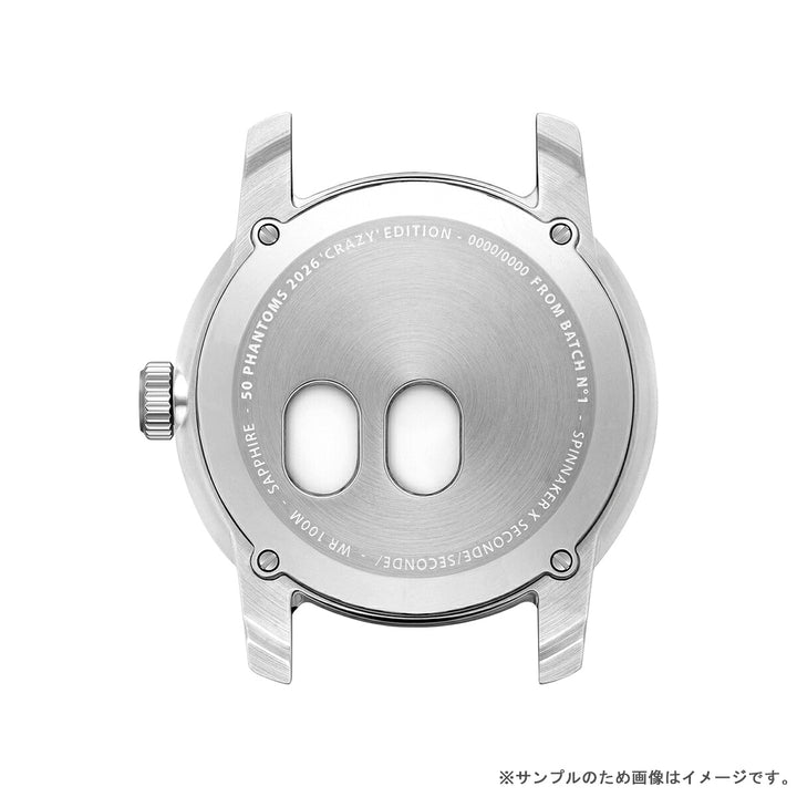 スピニカー フルース 40 セコンドセコンド コラボレーション 限定モデル 2026 50クレイジーファントムズ SP-5195-11A メンズ 機械式 自動巻き 替えバンドつき