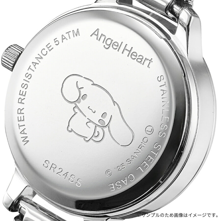 エンジェルハート シナモロール コラボレーションモデル SR24SS レディース 電池式 クオーツ フェイス型専用ポーチ付き