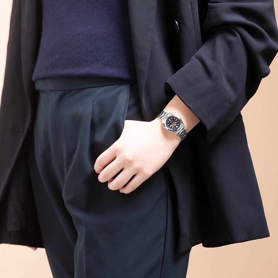 SEIKO セイコー 5 ミリタリー ネイビー文字盤 自動巻き 中古品 SEIKO