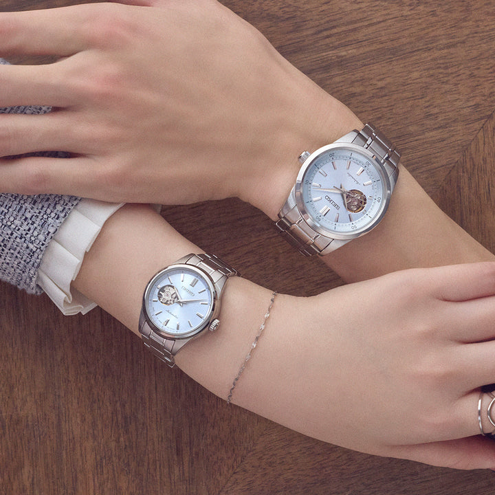 セイコー セレクション スプリング 2026 限定モデル SSDE025 レディース メカニカル 機械式 オープンハート ライトブルーダイヤル