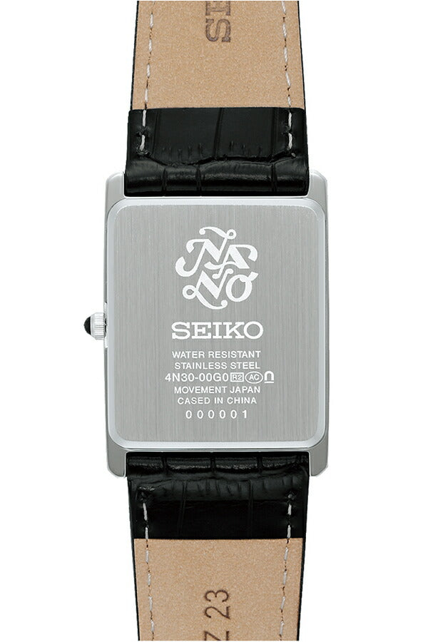 セイコー セレクション nano・universe ナノ・ユニバース コラボレーションモデル SSEH019 メンズ クオーツ 電池式 ブラック 革ベルト