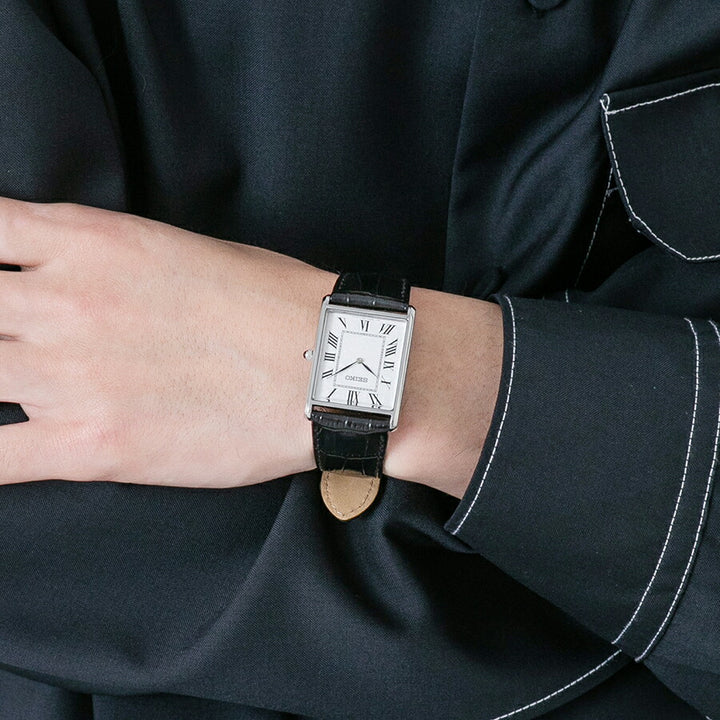 セイコー セレクション nano・universe ナノ・ユニバース コラボレーションモデル SSEH019 メンズ クオーツ 電池式 ブラック 革ベルト