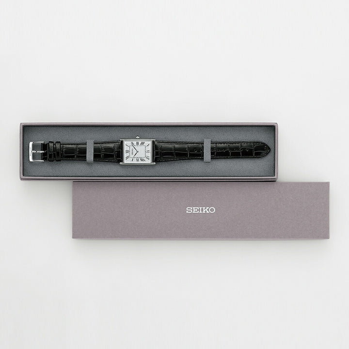 セイコー セレクション nano・universe ナノ・ユニバース コラボレーションモデル SSEH019 メンズ クオーツ 電池式 ブラック 革ベルト